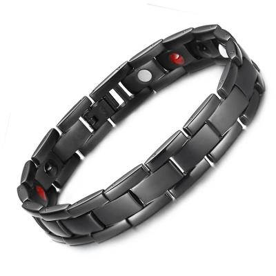 China White Anti-allergic Magnetic Bracelets MagEnerg Titanium Bracelet For Men 4in1 Health Bracelet For Carpal Tunnel for sale