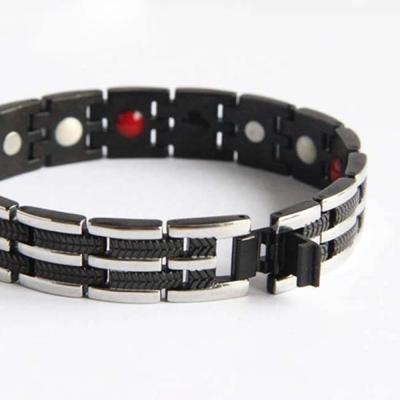 China CLASSIC Mens Health Wholesale Stainless Steel MagEnergy Magnetic Bracelets With Far Infrared for sale