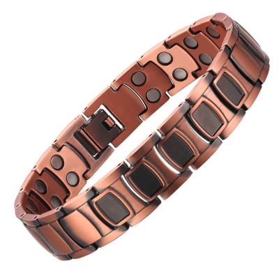 China MagEnergy New Environmental Friendly Adjustable Link 99.9% Pure Copper Magnetic Bracelets Amazon for sale