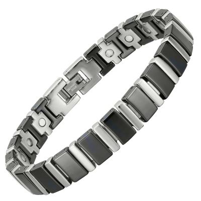 China BioMag CLASSIC Wholesale Black Ceramic Magnetic Bracelet For Arthritis Bio Magnetic Bracelets With All Magnets for sale