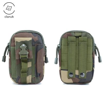 China Military Oxford Outdoor Tactical Holster Molle Hip Rest Bag Wallet Pouch Purse Phone Case for sale