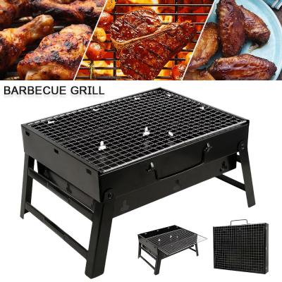 China Portable Folding Small Barbecue Stainless Steel Grill Outsoor Modern Minimalist BBQ Charcoal Stove Patio Grill Camping Picnic Burner Tool for sale