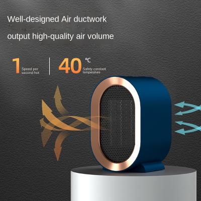 China Mini Celebrity Temperature Controlled Household Internet Fan Hot Desktop Limited Draft Air Heater for sale