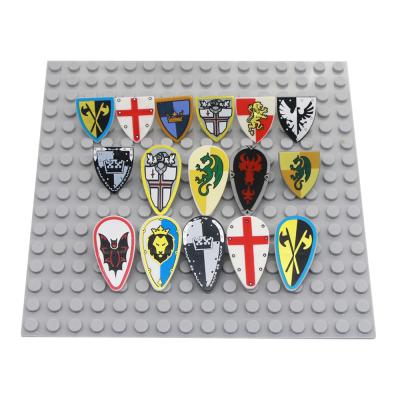 China Armor Building Blocks DIY MOC Building Toy Medieval Weapons Accessories Knights Shields Brick Toys For Children for sale