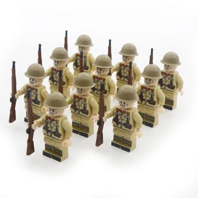 China German Army Soldier Mini Figure Building Block Legoinglys Britain's Military Action Building Toy WW2 for sale