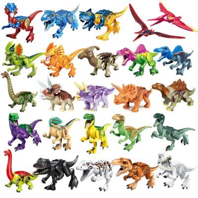 China Toy Creator Dinosaur Kids Dinosaur Jurassic World Forest Animal Jungle Spinosaurus Styx Dragon Rose Red Tyrannosaurus Assemble Building Toys for sale