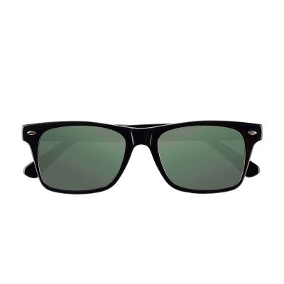 China Cheapest Fashion Sunglasses Summer Black Unisex Vibtage Acetate Lenses Tinted Old-fashioned Sun Glasses for sale