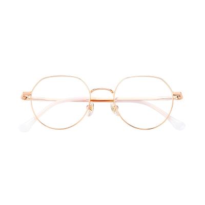 China New Fashionable Elegant Classic Gold Metal Frame Optical Vintage Glasses Transparent Glasses for sale