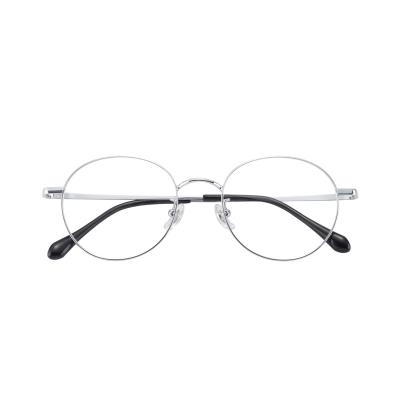 China 2022 Wholesale Big Frame Metal Stock Oval Size Classic Optical Glasses For Women for sale