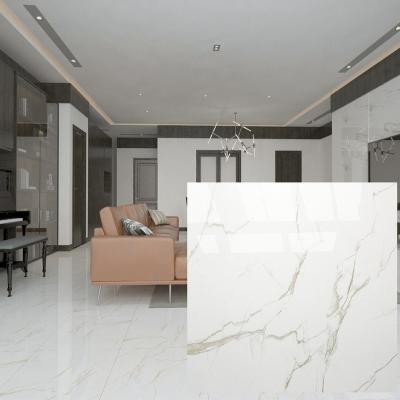 China Eco - Friendly Royal Polished Glazed Full Pure White Ceramic Porcelain Tiles And Marbles Floor Tiles Design Price for sale