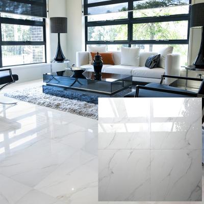 China Eco - Friendly Designs Nano White Marble Stone Porcelain Tile 60x60 for sale