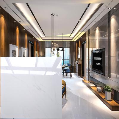 China Low Price New Design Porcelain Eco-friendly Porcelain Super White Body 60x60cm Full Vitrified Milan Carrara Marble Ceramic Tile for sale