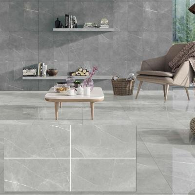 China Latest Vintage Bathroom Shower Tile Large Size Eco-friendly Ceramic Matte Gray Color Rustic Flooring Tile Trends for sale