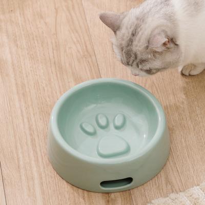 China Wholesale Ceramic Pet Feeding Bowl Healthy Ceramic Pet Bowl Dog Cat Bowl 600ml Water Bowl for sale