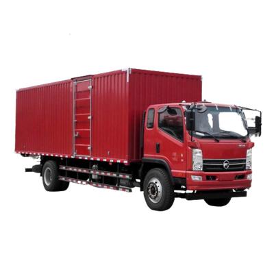 China KAMA dry truck 4x2 box van truck with sleeper cabin 8 meter box van dimension 5995*2240*2310 for sale