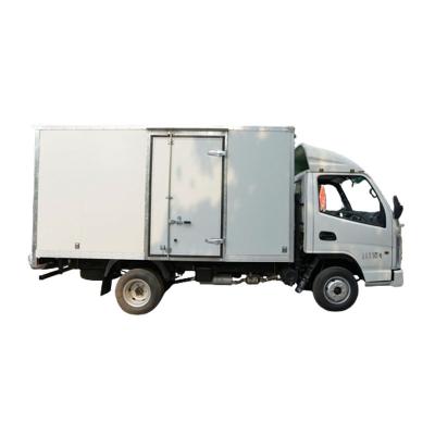 China Small Van Truck 3.4M Cargo Box Mini Cargo Trucks 4x2 China Euro2 Euro4 Drive Wheel 5200*1800*2100 Emission for sale