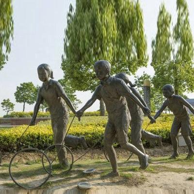 China Japan Large Garden Figures Statue Outdoor Art Sculpture Brass Casting for sale