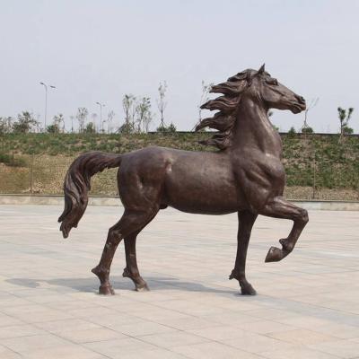 China Europe outside the giant horse racing bronze casting statue garden life-size bronze decoration sculpture for sale