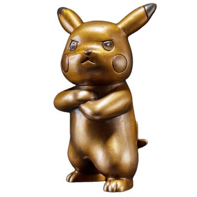 China India Animation Model Famous Japanese Cartoon Pikachu Custom Brass Casting Statue for sale