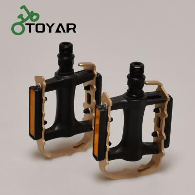 China Toyar BMX Plastic Body With Aluminum Cage Bike Pedals DU Bearing 9/16 Spindle Alloy Pedals De Bicicleta MTB Cycle M801 for sale