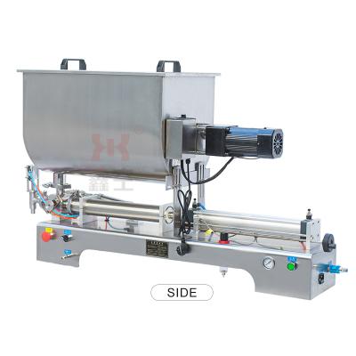 China Beverage Liquid and Paste Dual Function Filling Machine Stirring Filling Machine for sale