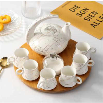 China Nordic design single stocked ceramic coffee tea cup and saucer set European royal luxury porcelain coffee tea set for sale