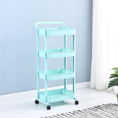 China Sustainable Carriage Bathroom 4 Tier Kitchen Storage Shelving Shelf for sale