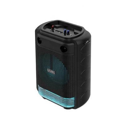 China 8 Inch Trolley Party Outdoor Karaoke Portable Wireless Speaker Phone LZ-8101 With Led Light Display for sale