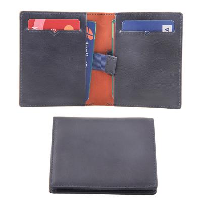 China Hot sale Amazon RFID men's genuine leather bifold wallet men's rfid hot leather bifold smart wallet for men for sale