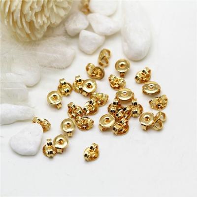 China E-Co Friendly Wholesale 14K Gold Plated Butterfly Shape Ear Stud Back Earring Back Stopper for sale