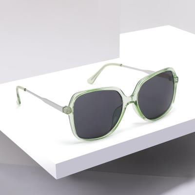 China 2023 Women's Oversized Acrylic Green Sunglasses UV400 Latest Organizer Sunglasses 2022 Shades for sale