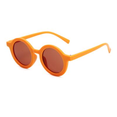 China Hot Trending Colorful Sunglasses Fashion Sunglasses 2021 Style Kids Matte Round Sunglasses for sale