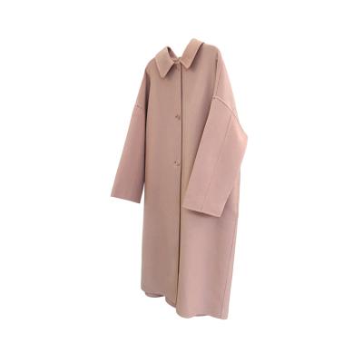 China New Fashion Coat Casual Style Breathable Double Faced Wool Ditch Woolen Coats For Women for sale