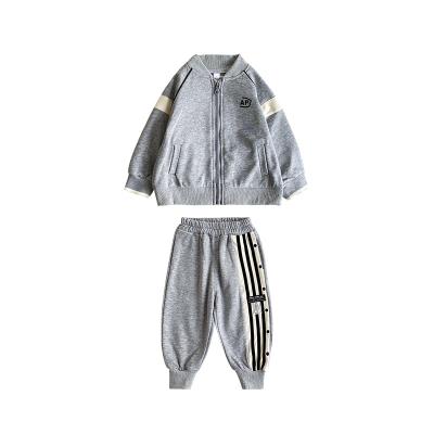 China Custom Pure Colors 3-8 Years Children Sport Suits Baby Kids Breathable Clothing Set for sale