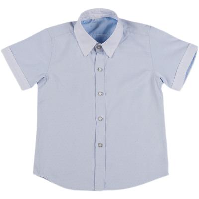 China Boys Summer Anti-Shrink Kids Small Fashion Short Sleeve Shirt Dress Shirt for sale