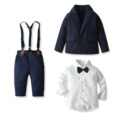 China Korean factory price TR anti-shrink fabric 2 pieces 3 pieces set children's suit to wedding children's suit for sale