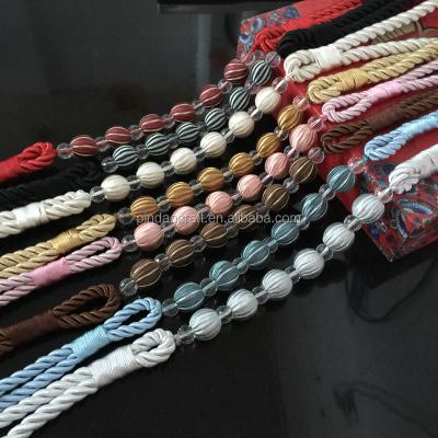 China Simple Classical Restoration Ancient Ways, Contracted Type Handwoven Beaded Curtain Rope, Curtain Tieback Rope for sale