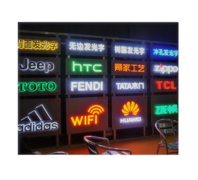 China Advertising Acrylic Led Signs Stainless Steel Backlit LED Back Swept Custom Illuminated Characters for sale