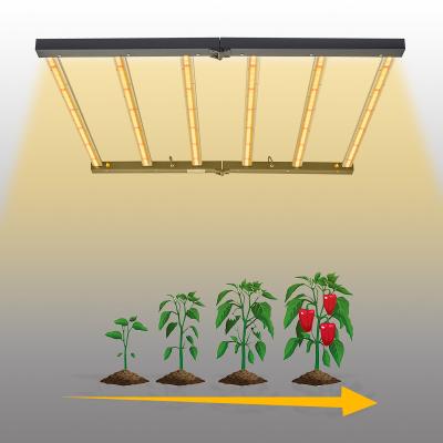 China Seed Starting Promotion Listing Hydroponic Growing Systems With Dual Ended 600w 6bar Full Spectrum Grow Light Kits Foldable Led Grow Lights for sale