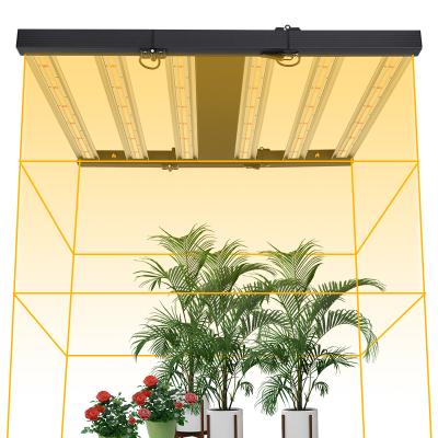 China Seed Starting Full Spectrum 800W Triple Foldable Grow Lights With LM301H Internal UV 6 Drivers Bar For Indoor Plants LED Grow Light for sale