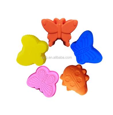 China Disposable Silicone Cake Molds 3d Butterfly Insect Silicone Cake Mold for sale