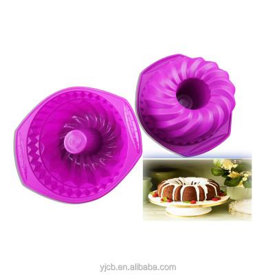 China Disposable Silicone Cake Molds 3d Chiffon Cake Mold Silicone Cake Mold for sale