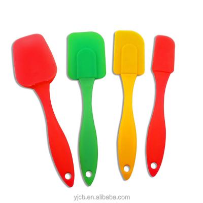 China Disposable Temperature Resistance 4 Piece Premium Silicone Spatula Scraper Set for sale