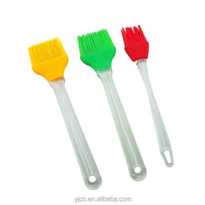 China Disposable Pink Silicone Basting Brush Best BBQ Brush Brass Bristle Brush Barbecue for sale