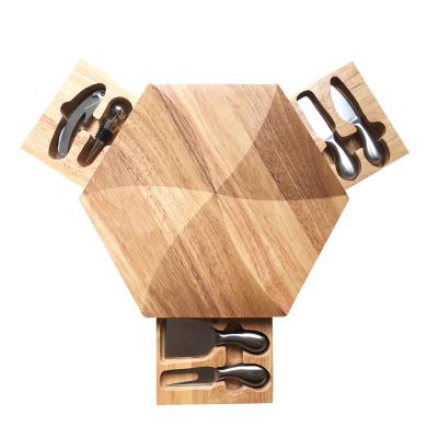 China Sustainable Cheese Board Set Wholesale Moq New Design High Quality Cheese Tools Cheese Board Set for sale