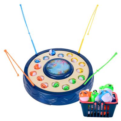 China Battery Operate Fishing Toys With Music Funny Electric Fishing Toys For 3 Ages Plastic Toys For Kids for sale