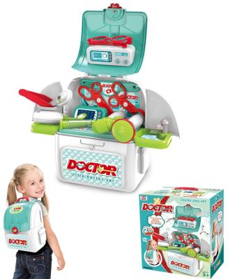 China 2 in 1 medical backpack pretend doctor play set include rich accessories doctor set for kids ZH-171638 for sale