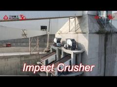 high output impact rock crusher 150-300t/h for railway with 250kw