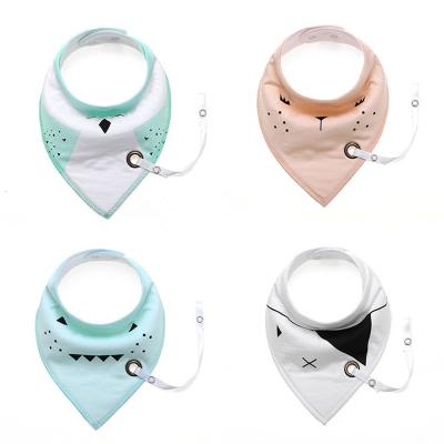 China New Washable Baby Bibs With Pacifier Hangers Pattern More Newborn Infant Baby Bibs Boys Girls Bandana Burp Cloth Feeding Eco Friendly Soft for sale