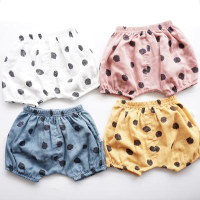 China Baby Boy Newborn Unisex Cotton Girl's Anti-Pilling Defeat Canvas Shorts Cardboard Loose Harem Shorts Diaper Cover Training Base Pants for sale